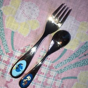 Disney Pixar stainless steel Childs spoon and fork